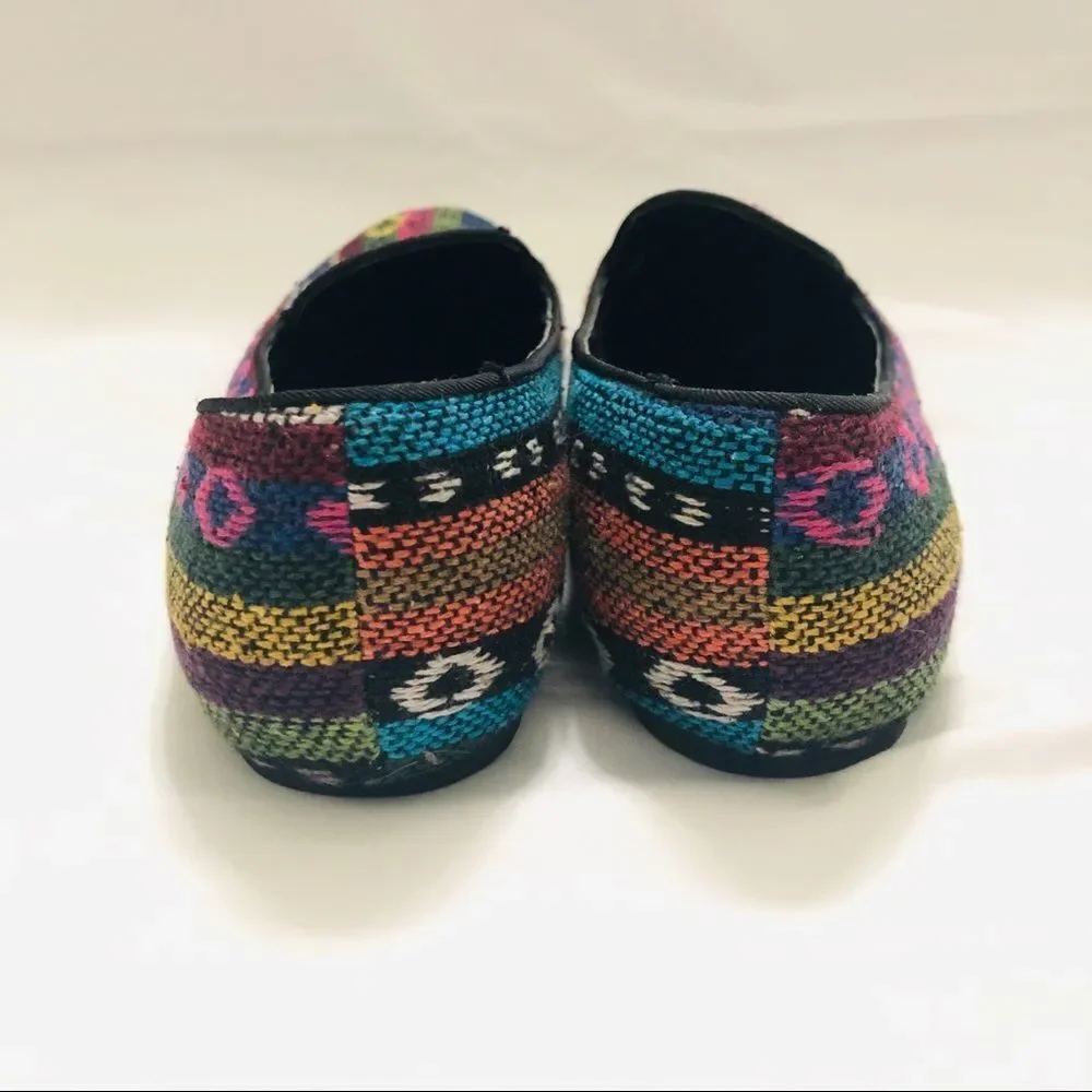 Mix no.6 Aztec Canvas Baja Loafer Flat